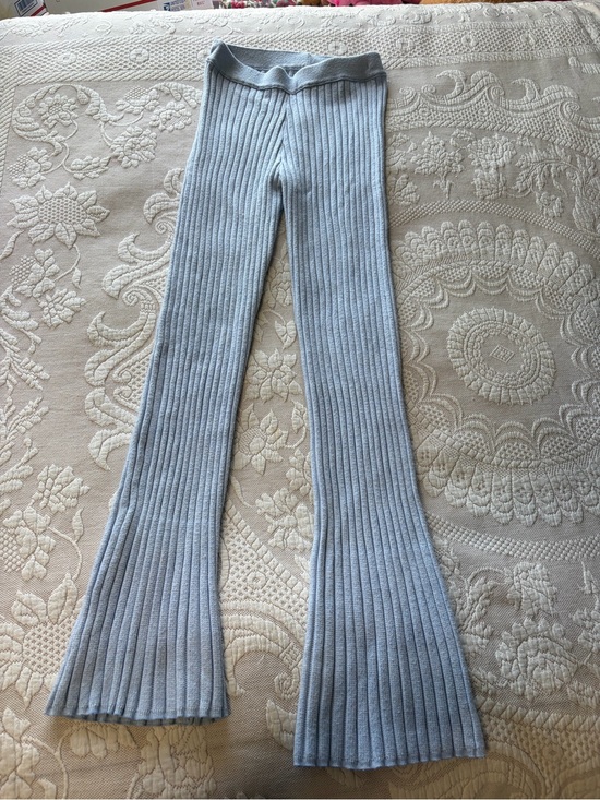 aerie Pants - Aerie women's Light Blue Knit Sweater pants leggings - XS  GUC